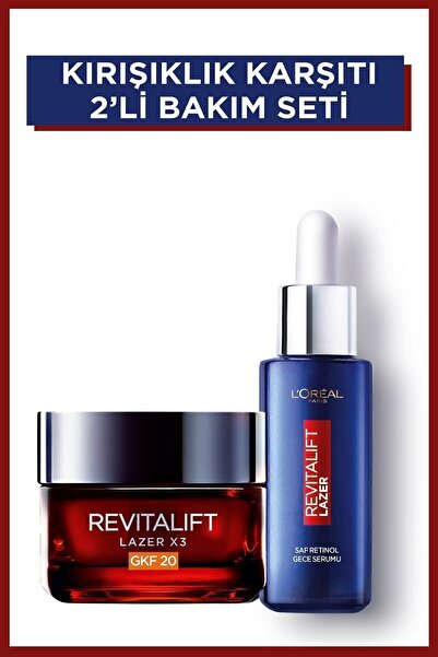L'Oreal Paris Revitalift Lazer Saf Retinol Gece Serumu Leke Ve Kırışıklık Kar...