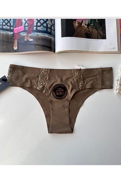 İntive Lingerie Original Laser Cut Premium Quality Spandex Invisible Seamless Lace Slip- 2804