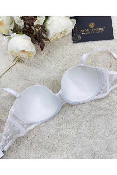 İntive Lingerie Le Jardin Charlotte Silicone Guipure Lace Bra -7001