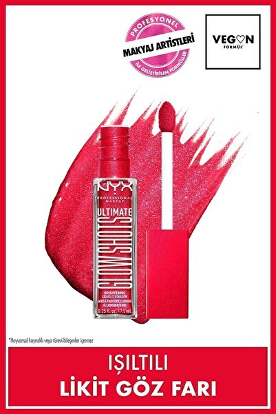 NYX Professional Makeup Ultimate Glow Shots Işıltılı Likit Göz Farı - 19 Stra...