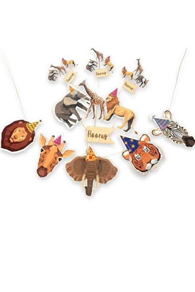 Partifabrik Σετ για πάρτι γενεθλίων με ζώα Safari Party
