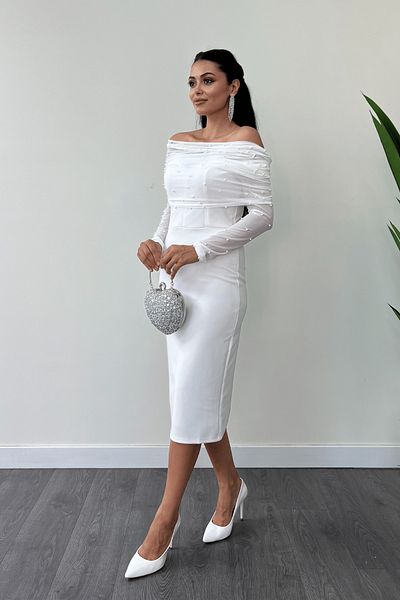 giyimmasalı Rochie Crepon Detaliata Bolero din Tesatura Creponata - ALBA