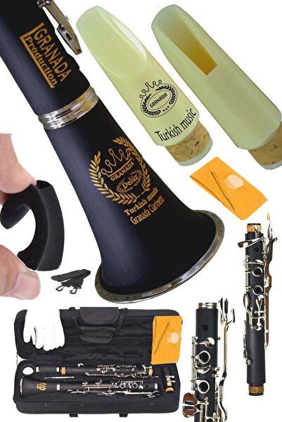 Granada 4 Yüzük Sol Klarnet Parmak Dayama Ve Beyaz Bek Hediye.