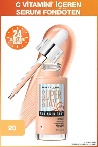 Maybelline New York Super Stay Skin Tint Fondöten - 20