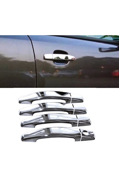 Genel Markalar Opel Corsa D 2007-2014 Arası Krom Kapı Kolu 4 Kapı P.çelik
