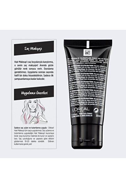 L'Oreal Paris Haır Makeup 1 Gün Kalıcı Tüp Boya Lılac 30 ml