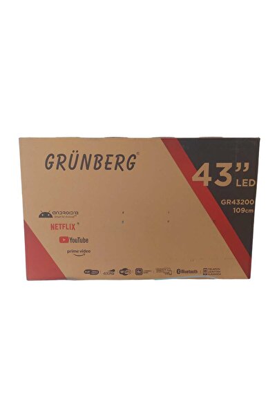 GRÜNBERG Gr43200 43" 108 Ekran Android 13 Led Tv