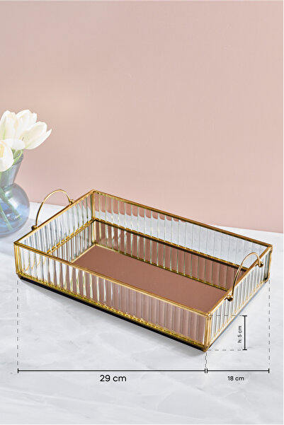 Perotti Gio Cam Aynalı Sunumluk Tepsi-29 Cmx18 Cm