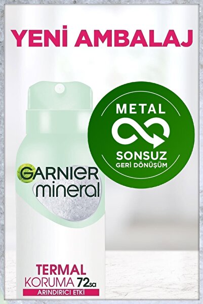 Garnier 2'li Mineral Termal Koruma Sprey Kadın Deodorant Seti, 72 Saat Etkili