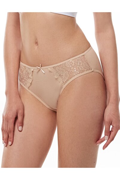 Fanilam Pachet de 2 chiloți slip din bumbac și elastan pentru femei, cu dante...