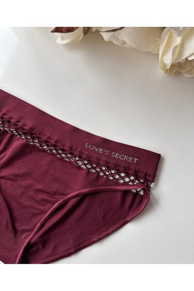 İntive Lingerie Antibacterial Seamless Women's Sportwear - Mesh Slip/Bikini (Black, Burgundy, Brown, Navy)