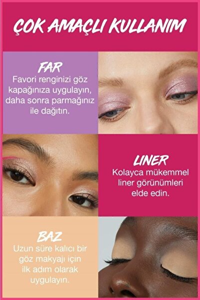 Maybelline New York Color Tattoo 24h Eye Stix Kaş Kalemi & Göz Farı - Shining