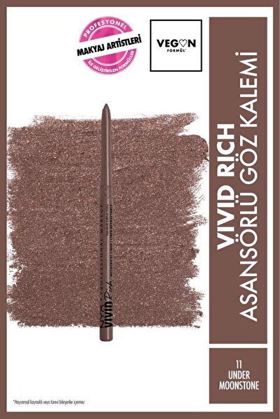 NYX Professional Makeup Vivid Rich Asansörlü Göz Kalemi - 11 Under Moonstone