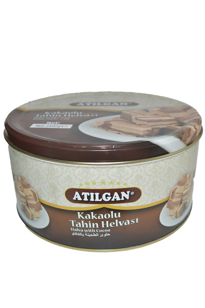 ATILGAN 3400 gr Net Kakaolu Teneke Kutu Helva