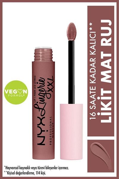 NYX Professional Makeup Lip Lingerie Xxl Liquid Matte Lipstick Unhooked