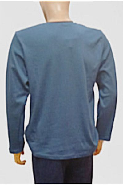 Mefa Pijama بيجامة رجالية زرقاء بثلاثة أزرار
