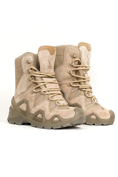 askeritaktikstore Vogel Guard X Fermuarsız Su Geçirmez Suet Deri Bej Bot Çöl