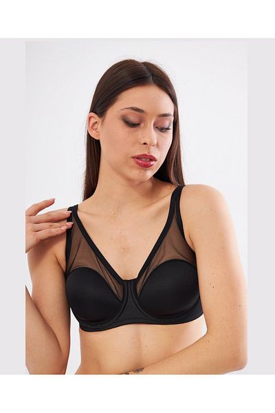 İntive Lingerie Le Jardin Linda B-C Cup Thin Soft Cup σουτιέν - Λεπτομερής συσκευή συσκευασίας από τούλι (9200)