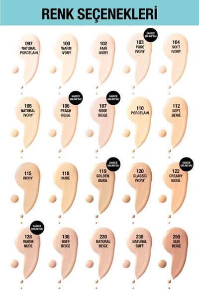 Maybelline New York Fit Me Matte+poreless Fondöten - 120 Classic Ivory