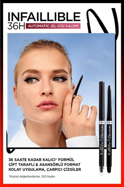 L'Oreal Paris Infaillable Automatic Gel Eye Liner - Intensives Schwarz