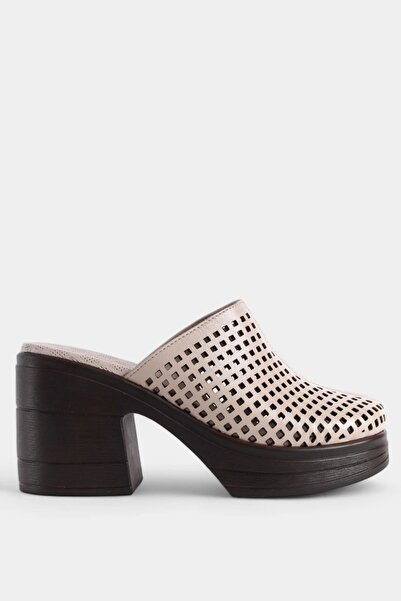 SAYL Жіночі туфлі на підборах з натуральної шкіри бежевого кольору