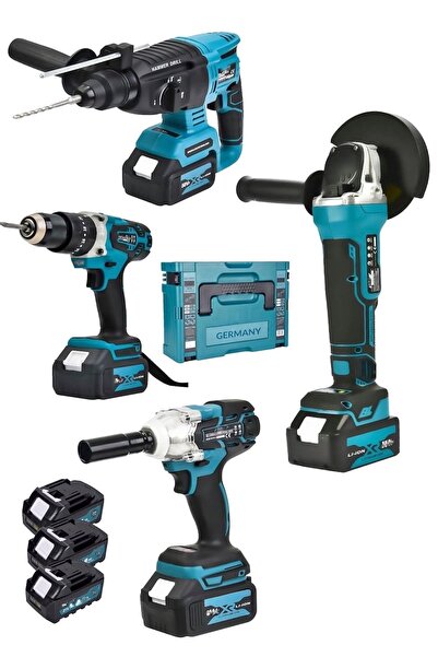 DYNAMİC MAX 4'lü 598vf Şarjlı Delici Kırıcı Hilti 125mm Şarjlı Taşlama Şarjlı...