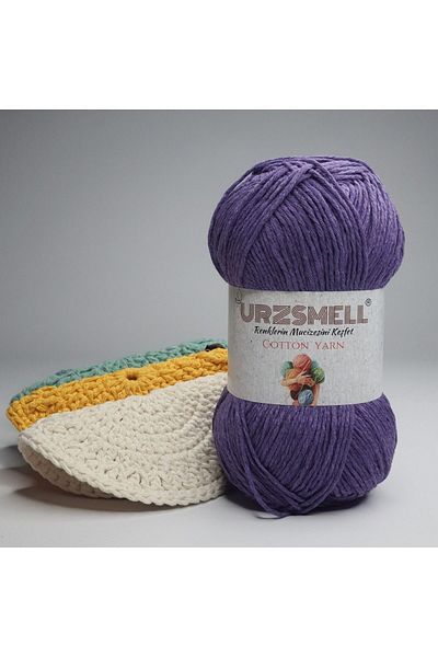 urzsmell Cotton Knitting Thread 100gr, 200m - Hand Knitting Thread