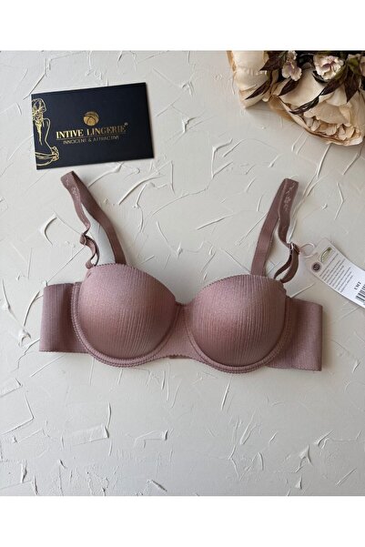 İntive Lingerie Sutien importat Samanta cu tăietură laser strălucitoare - sârmă și fără suport -42