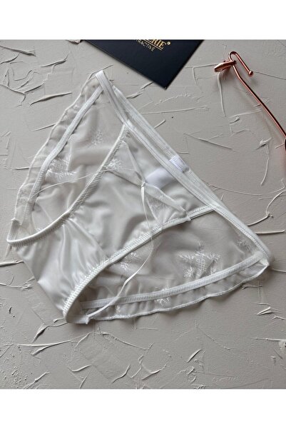 İntive Lingerie Lucia Japanese Style - Cheeky Slip Panties with Tulle Satin Back and Ribbon Detail - 2858