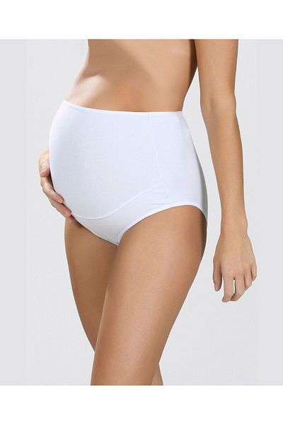 İntive Lingerie Chiloți de maternitate cu talie înaltă 100% bumbac (negru, culoare carne, alb)-540