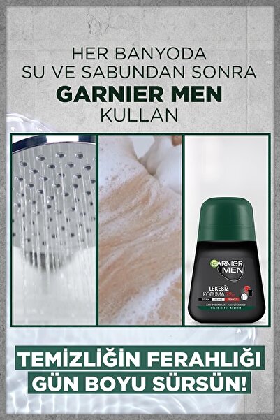 Garnier 5'li Men Lekesiz Koruma Roll-on Deodorant Seti