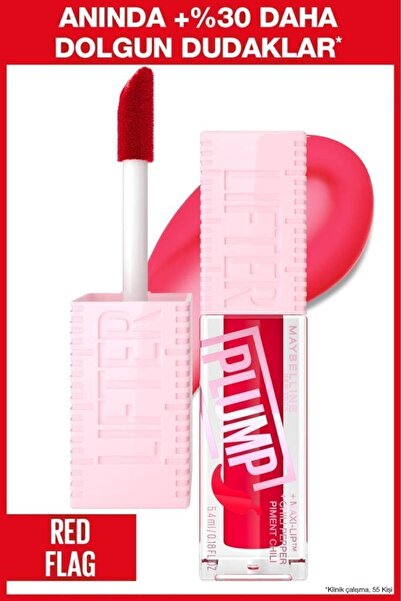 Maybelline New York Lifter Plump Dolgunlaştırıcı Dudak Parlatıcısı- 004 Red Flag
