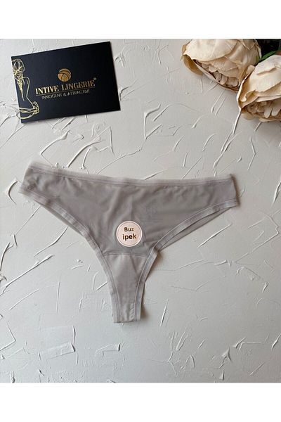 İntive Lingerie Intive FK Εισαγόμενο δίχτυ από μετάξι πάγου Βαμβακερό αναπνεύσιμο καθημερινή χρήση Άνετο στρινγκ-2927