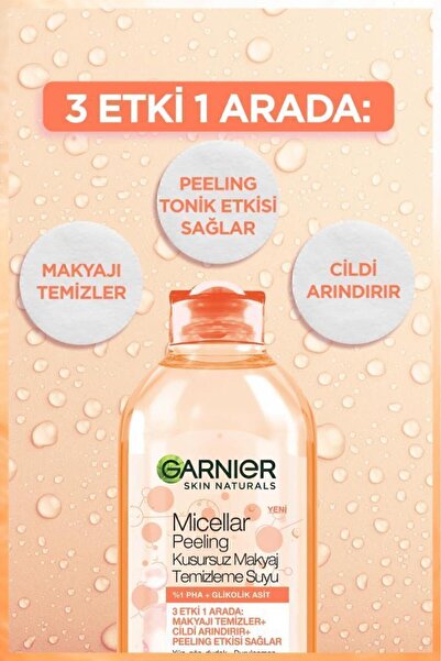 Garnier Micellar Peeling Kusursuz Makyaj Temizleme Suyu 400 Ml