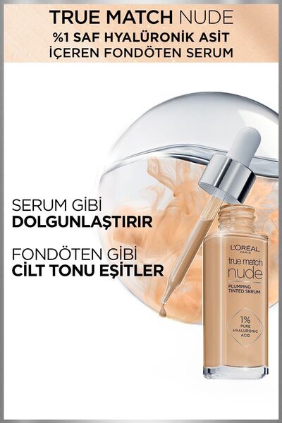 L'Oreal Paris L'oréal Paris True Match Nude Fondöten Serum 2-3 Light