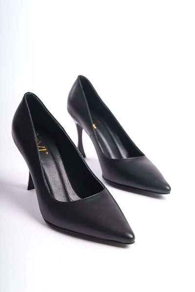 SAYL Pantofi cu toc stiletto cu vârf ascuțit din piele naturală