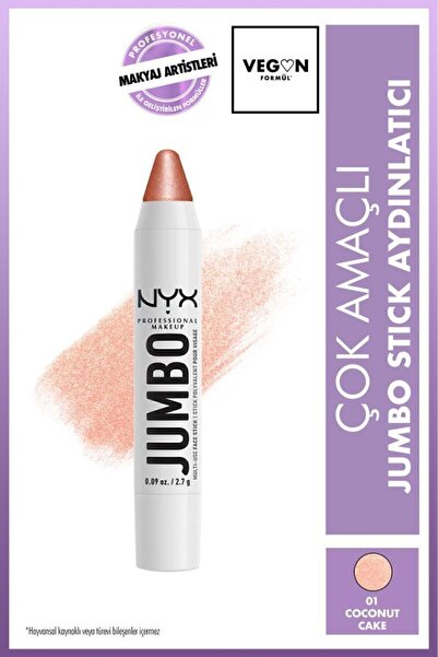 NYX Professional Makeup Jumbo Face Stick | Çok Amaçlı Stick Aydınlatıcı - Coc...