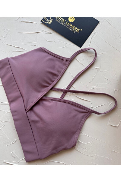 İntive Lingerie Aurafit Cross Deep Low-Cut Rope Strap Sports Bra -9026