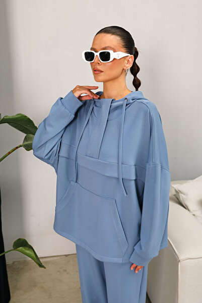 Melike Tatar 32-2219 Model Blue Modal Set