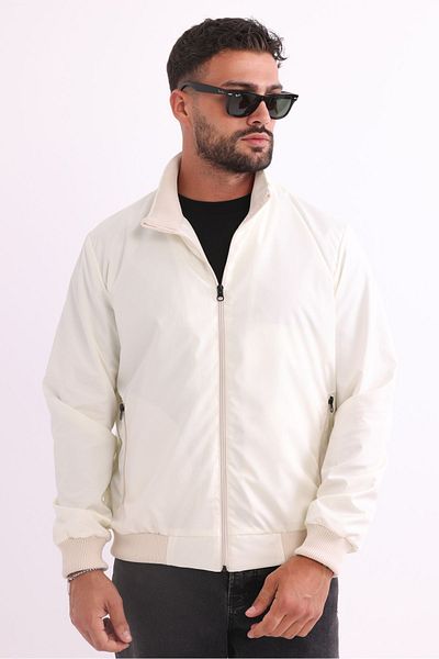 RİVERCLUP Men's Ultra Light Stand Collar Stone Windproof Seasonal Sports Coat