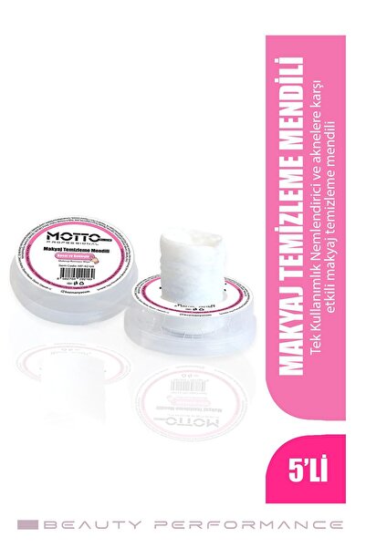Motto Plus Professional Tek Kullanımlık Nemlendirici Makyaj Temizleme Mendili...