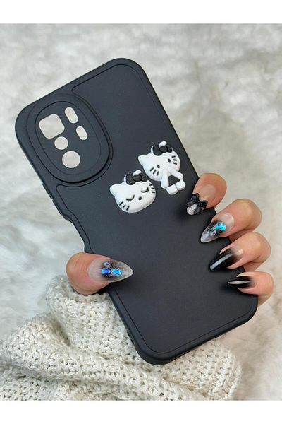 Vip Case حافظة Redmi Note 10 Pro على شكل دمية دب لطيفة ثلاثية الأبعاد لطيفة على شكل كاميرا محمية من السيليكون