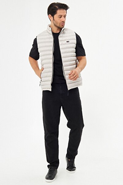 Fuga Ibiza Men's Lined Windproof Stone Inflatable Vest