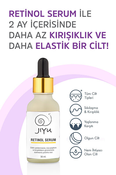 JIYU Retinol Serum 30 ml – Yaşlanma Karşıtı, Onarıcı & Cilt Yenileyici Etki