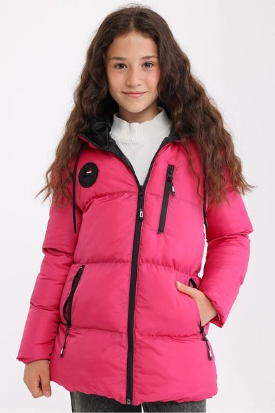 QAWWA Girl's Fiber Hooded Windproof Puffer Winter Jacket