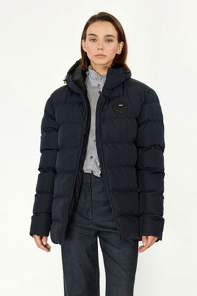 QAWWA Dámská zimní bunda Navy Blue větruodolná Puffer
