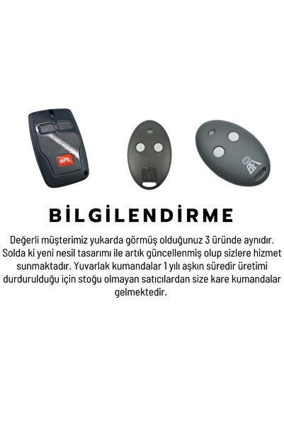 Bft Mitto 2 Tuşlu Kumanda 2 Adet