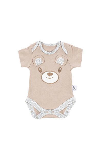Gezenbebe Hero Bebekler Için Nakışlı Kısa Kol Body Teddy(ORGANİK)