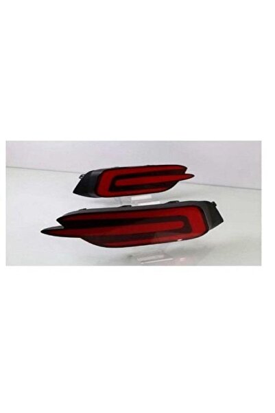 OLED GARAJ Honda Civic Için Uyumlu Fc5 Arka Tampon Işığı Ledi Kırmızı E Dizayn