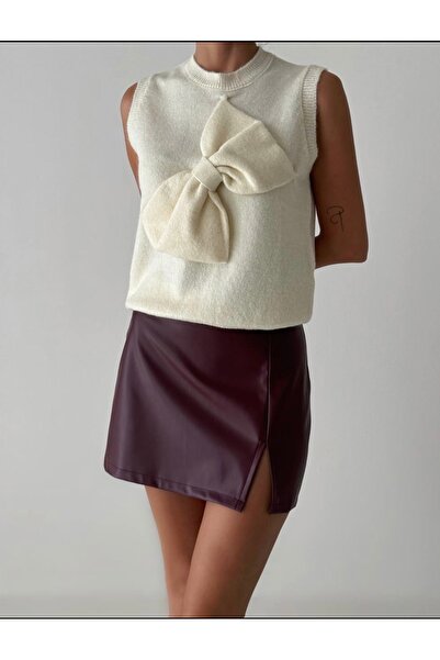 Oyer Moda Bow Detailed Women's Sweater